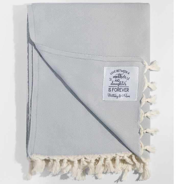 Custom Made Blanket for Her with Personalized Patch