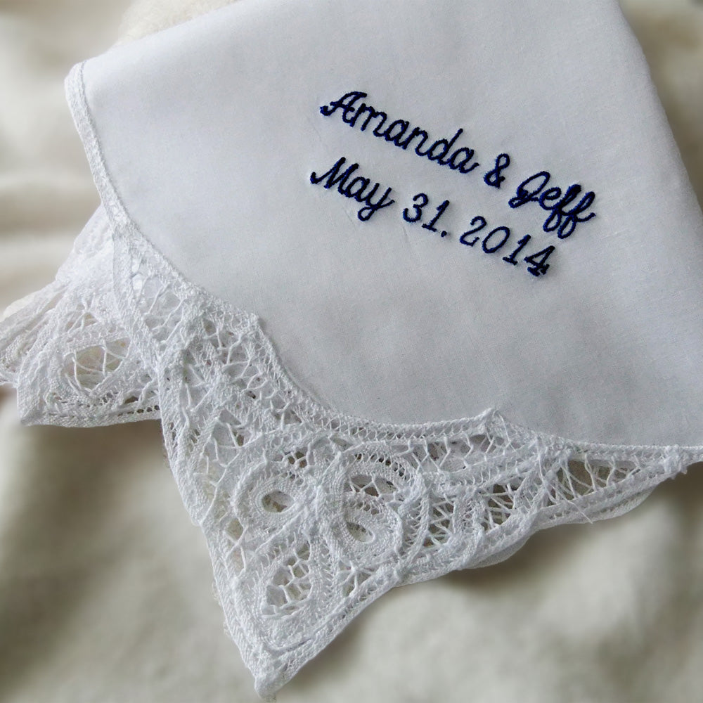 ladies embroidered hanky