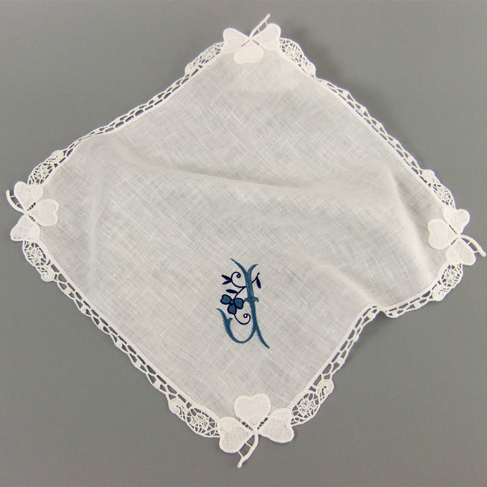 Irish wedding gift for mom from daughter linen handkerchief