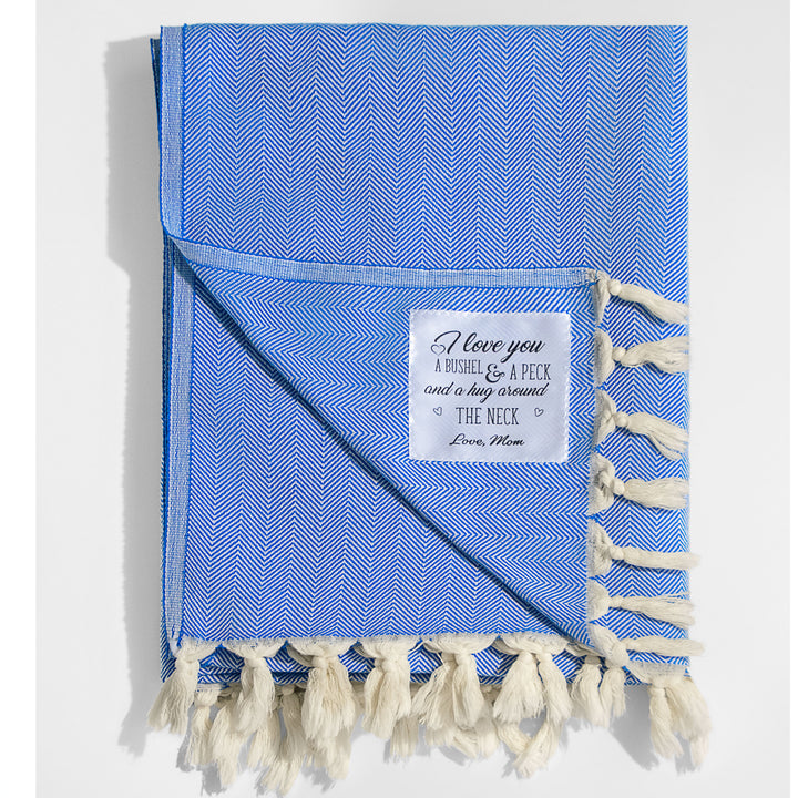 Customized Blanket for Her with Personalized Patch