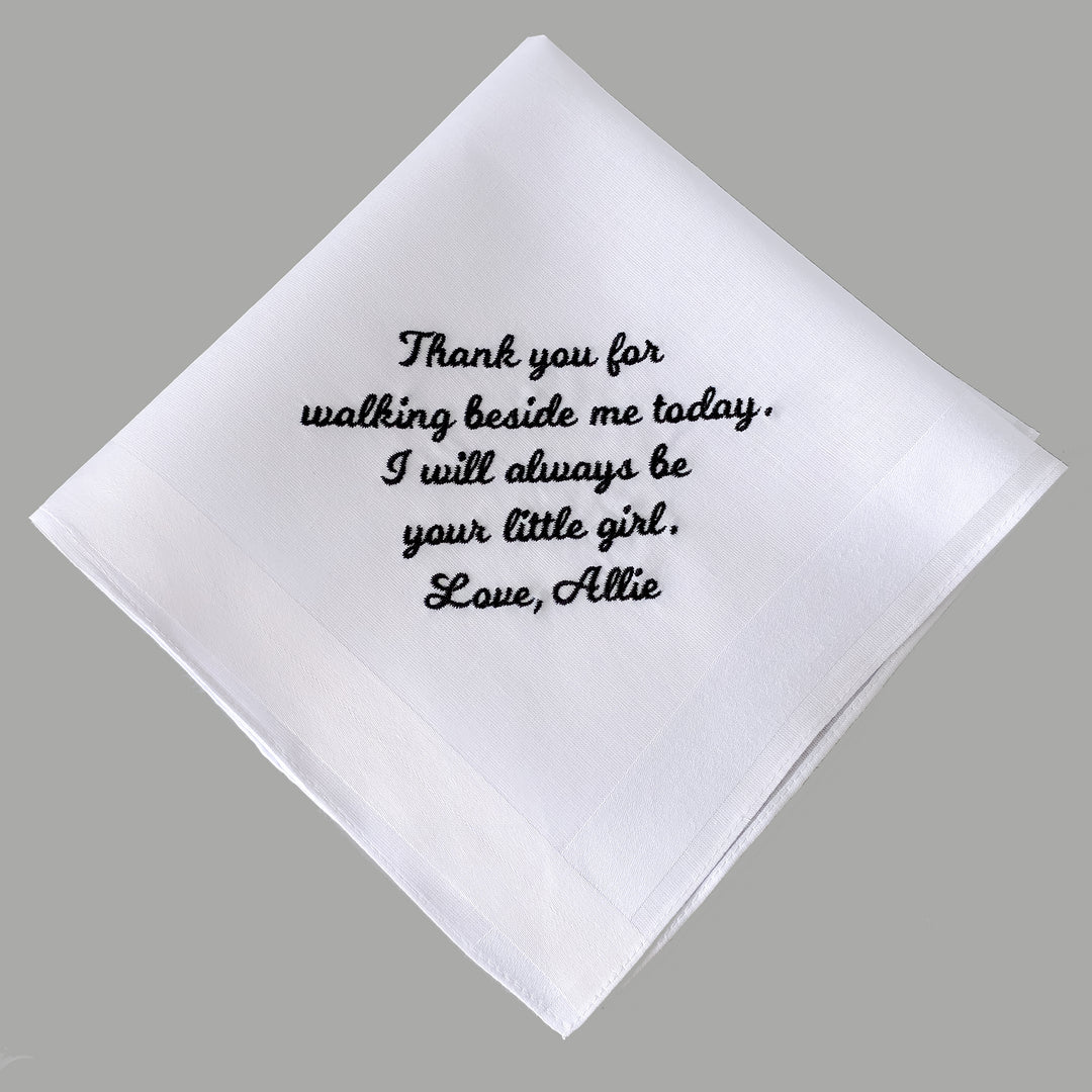 Wedding Day Moments Mans Handkerchief Personalized