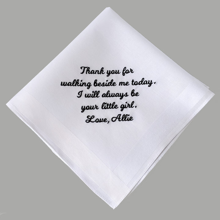 Wedding Day Moments Mans Handkerchief Personalized