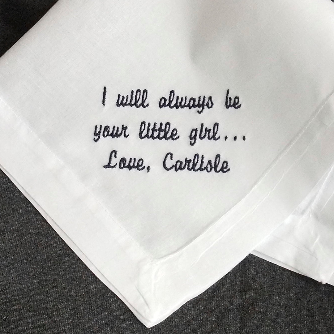 embroidered handkerchief