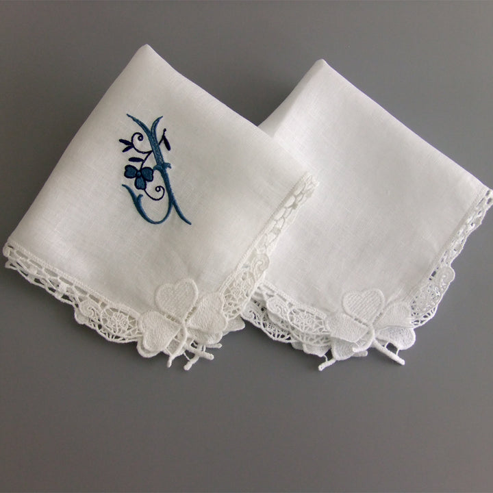 bridal hanky for daughter on wedding day lace handkerchief